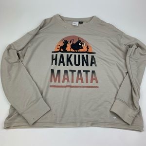 Disney Lion King Crop Long Sleeve